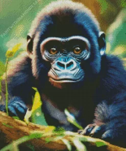 Baby Gorilla Diamond Painting