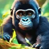 Baby Gorilla Diamond Painting