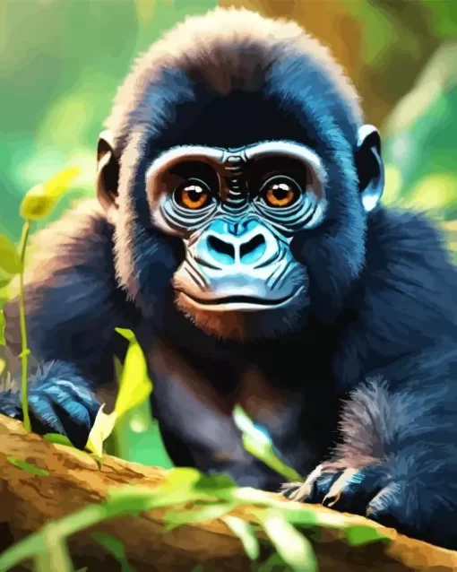 Baby Gorilla Diamond Painting