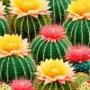 Barrel Cactus With Flowers Diamond Painting