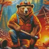 Bear In Suit Diamond Painting