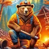 Bear In Suit Diamond Painting