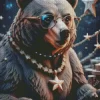 Bear With Glasses Diamond Painting