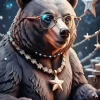 Bear With Glasses Diamond Painting