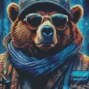 Bear With Sunglasses Diamond Painting