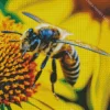 Bee Insect Close Up Diamond Painting