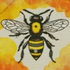 Bee On The Honey Art Diamond Painting