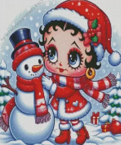 Betty Boop Christmas Diamond Paintings