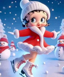 Christmas Betty Boop Diamond Paintings