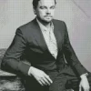 Black And White Leonardo DiCaprio Diamond Painting