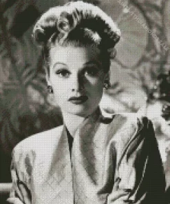 Black And White Lucille Ball Diamond Painting