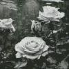 Black And White Roses Diamond Painting