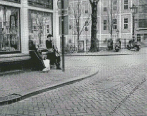 Black And White Amsterdam Diamond Painting