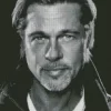 Black And White Brad Pitt Diamond Painting