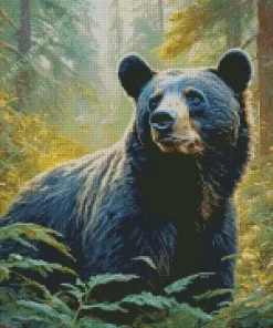 Black Bear Diamond Painting