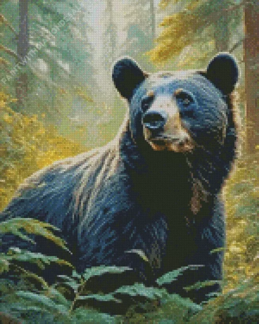 Black Bear Diamond Painting