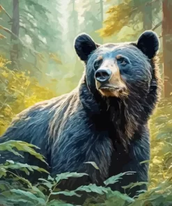 Black Bear Diamond Painting