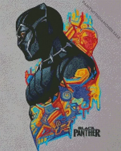 Black Panther Art Diamond Painting