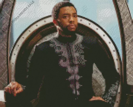 Black Panther Character Diamond Painting