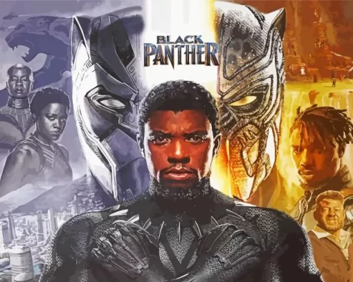 Black Panther Movie Poster Diamond Painting