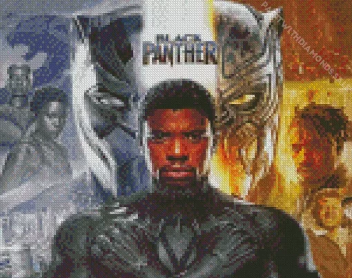 Black Panther Movie Poster Diamond Painting