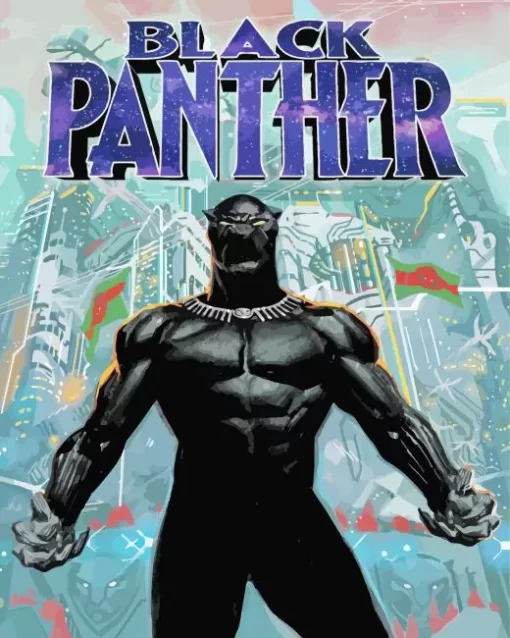 Black Panther Poster Diamond Painting