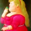 Blonde Fat Girl Art Diamond Painting