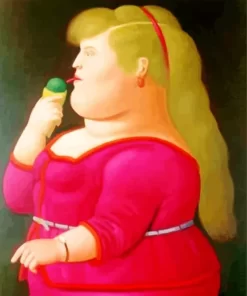 Blonde Fat Girl Art Diamond Painting