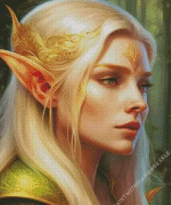 Blonde Female Elf Diamond Painting