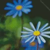 Blue Daisy Flower Diamond Painting