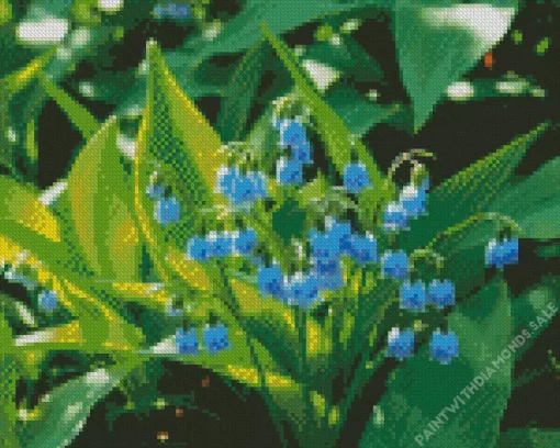 Blue Lily of The Valley Diamond Painting