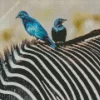 Blue Starling Pair Diamond Painting