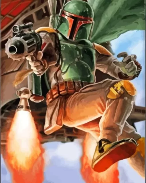 boba fett character diamond dotz