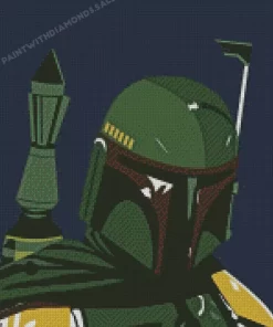 boba fett star wars character diamond paints