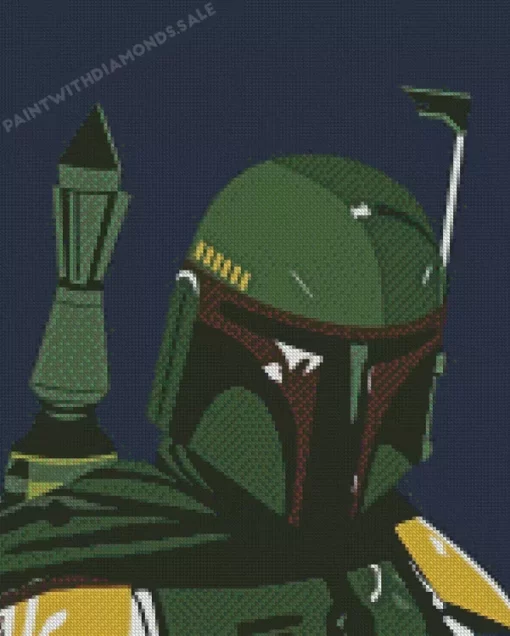 boba fett star wars character diamond paints