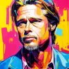 Brad Pitt Pop Art Diamond Painting