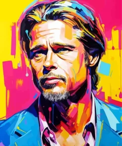 Brad Pitt Pop Art Diamond Painting