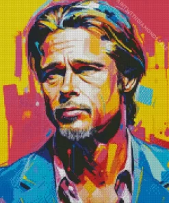 Brad Pitt Pop Art Diamond Painting