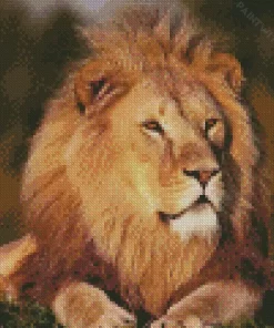 Brown Lion Diamond Painting