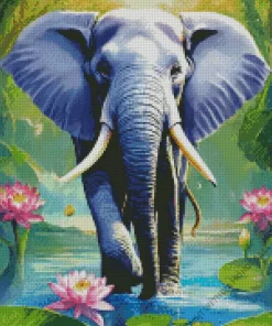 Bull Elephant Diamond Painting