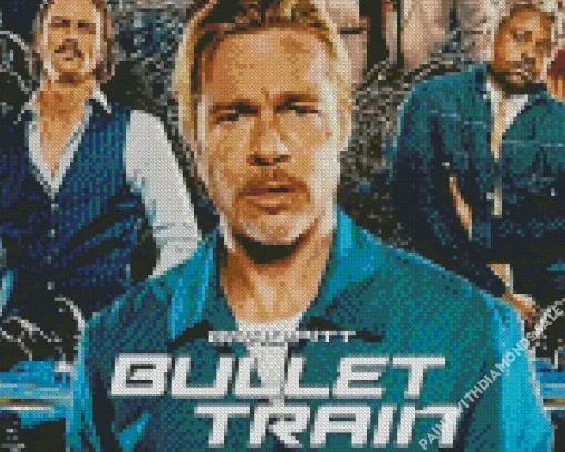 Bullet Train Brad Pitt Diamond Painting