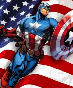 Captain America Art Diamond Painting