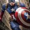 captain america film Diamond With Numbers