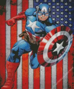 captain america marvel superhero Diamond Paintings