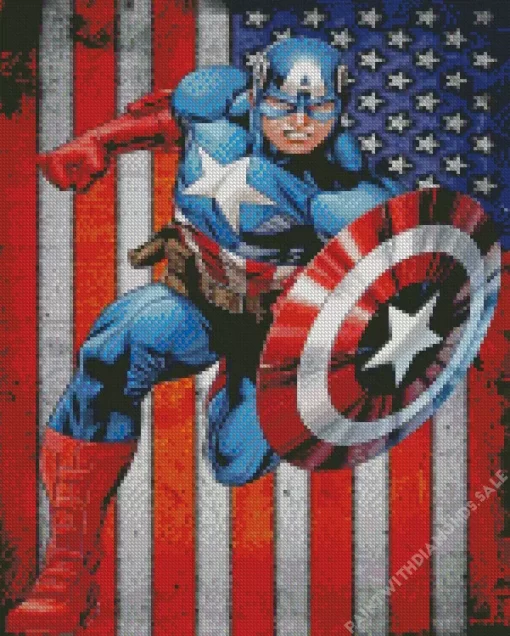 captain america marvel superhero Diamond Paintings