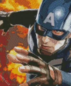 Captain America Pop Art Diamond Painting