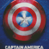 captain america shield Diamond With Numbers