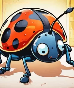 Cartoon Ladybug Diamond Painting