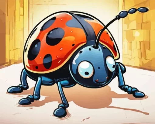 Cartoon Ladybug Diamond Painting