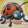 Cartoon Ladybug Diamond Painting